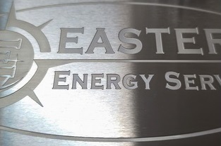Acid Etched Logo before paint infill